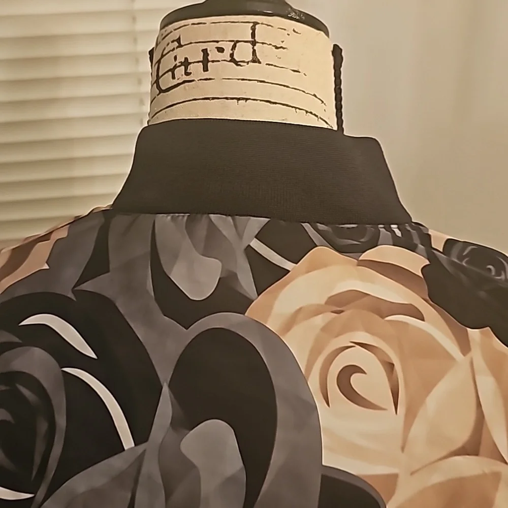 PUMA x CAREAUX BOMBER Reversible JACKET Floral Size Large - Picture 7 of 13